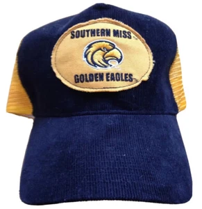 SOUTHERN MISS UNIVERSITY BASEBALL CAP HAT, CORDUROY VINTAGE, ONE SIZE, NEW NOS - Picture 1 of 7
