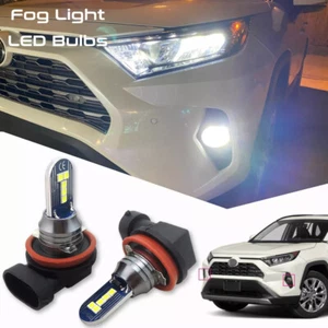 2pcs Extremely Bright Xenon White Fog Lights LED Bulbs for Toyota RAV4 2006-2020 - Picture 1 of 7