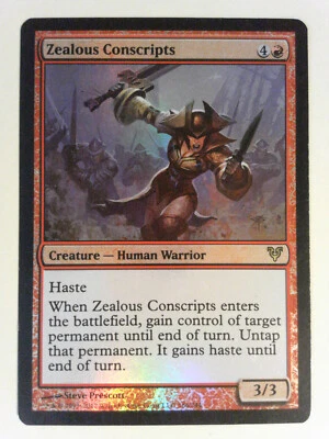 Foil Zealous Conscripts - Avacyn Restored (AVR) - Magic the Gathering Mtg - Image 1 of 2