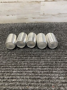 Lot of 5 - 1” x 2” Length Rigid Conduit Aluminum Close Nipples Threaded - Picture 1 of 6