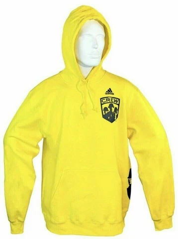 Columbus Crew SC Adidas Yellow Fleece Hoodie Sweatshirt MLS NEW!! Cover