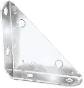 Staffa angolare industriale placcata in zinco resistente 3" X 7/8 - Foto 1 di 4
