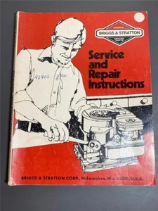 Briggs & Stratton Service And Repair Instructions Manual Small Engine Overhaul - Picture 1 of 1