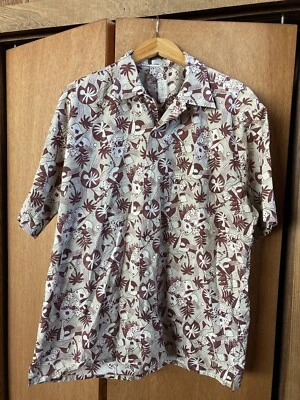 Burma Bibas (Size L) Cotton Hawaiian Shirt Cocktail Dice Music Vintage Vibes - Image 1 of 4
