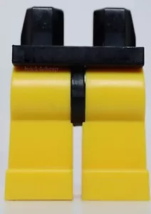 Lego Yellow Minifigure Legs with Black Hips - Picture 1 of 1