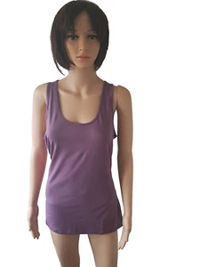 La Redoute PURPLE SLEEVELESS COTTON SUMMER TOP  UK 16/18 BRAND NEW £9.99 - Picture 1 of 2