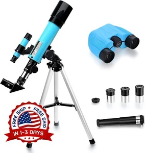 Telescopio lunar para niños y principiantes en astronomía con buscador US NUEVO - Picture 1 of 8