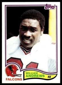 1982 Topps Football Card William Andrews Atlanta Falcons #272 - Picture 1 of 2