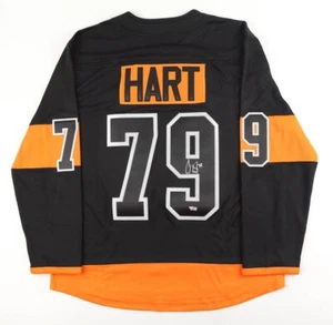 Carter Hart Signed Philadelphia Flyer Jersey (Fanatics) 2016 Draft Pick / Goalie - Picture 1 of 6