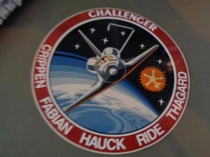 NASA Space Shuttle Challenger STS-7 Crew Patch Sticker - Picture 1 of 1