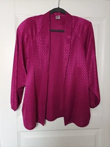 Chaqueta para mujer vintage H&M Hennes Mauritz color púrpura top hecha en Inglaterra - Imagen 1 de 12