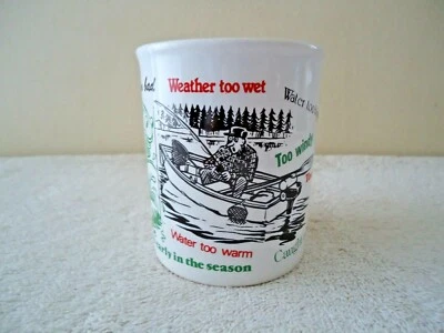 Vintage Made In England Fishermans Excuse Mug " BEAUTIFUL COLLECTIBLE GIFT ITEM - Image 1 of 4