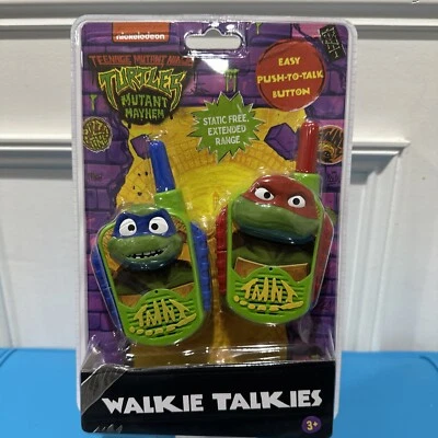 Teenage Mutant Ninja Turtles 🔥Mutant Mayhem Walkie Talkies Nickelodeon TMNT🔥 - Image 1 of 4