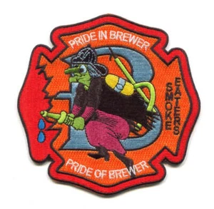 Brewer Fire Department Smoke Eaters Patch Maine ME - Picture 1 of 1
