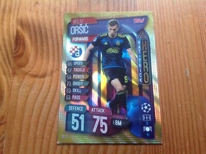 Match Attax 19/20 Champions Europa League Mislav Orsic Hat-Trick Hero Rare Card
