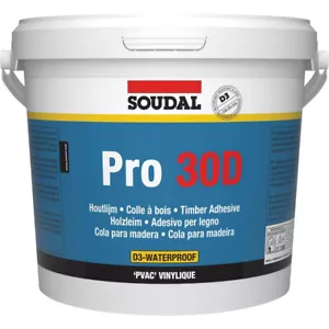 Soudal Holzleim Pro 30P D3 Leim 5 kg Bastelkleber Weißleim Kleber wasserfest - Bild 1 von 1