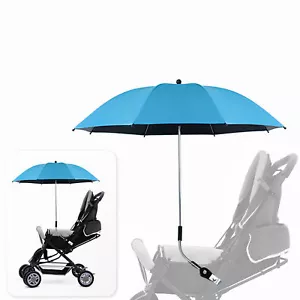 Baby Stroller Umbrella Parasol Extra Large UV Protection Pram Rain& Sun Umbrella - Picture 1 of 16