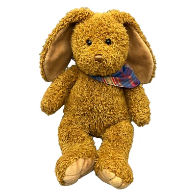 Kuschelwuschel Hase Kaninchen Plüsch Stofftier Kuscheltier 50cm Braun Halstuch - Bild 1 von 4