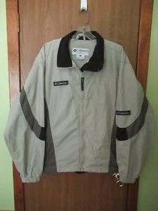 COLUMBIA Womens L Packable 3 Tone Lightweight Windbreaker Jacket FREE SHIPPING - Picture 1 of 5