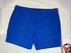 Brooks Brothers Chino Shorts Men's Size 40 All Cotton Flat Front Blue - Picture 1 of 8