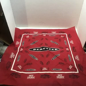 DeKuyper Hot Damn! Schnapps Red & White Bandana - Picture 1 of 2