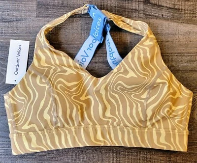 OUTDOOR VOICES Pampas Swirl/Morning Blue Circuit Sports Bra S/M C Cup NWT - Image 1 of 4