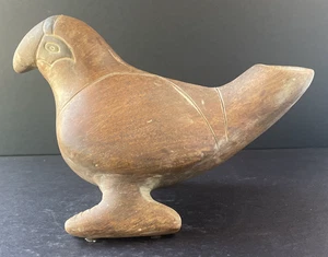 Vintage Mexiko Keramik Abbild Papagei Vogel Skulptur Vase Gefäß - Bild 1 von 19