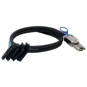 Suitablefor SAS HD SFF-8088 26P to4 SAS SFF-8482 2-in-1 server conversion cables - Picture 1 of 4