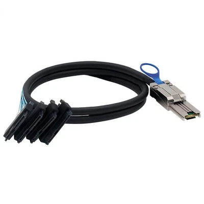Suitablefor SAS HD SFF-8088 26P to4 SAS SFF-8482 2-in-1 server conversion cables - Image 1 of 4
