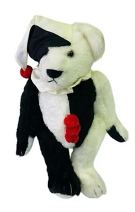 Bearly There Inc. Mime Bear Linda Spiegel Black & White Jester Clown Jointed - Picture 1 of 10