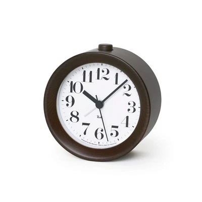 Lemnos RIKI ALARM CLOCK Brown WR09-15 BW Lemnos - Image 1 of 3