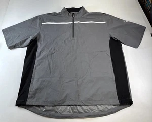 Callaway Weather Series XXL Golf Windbreaker 1/4 Zip Jacket Gray Black - Picture 1 of 8