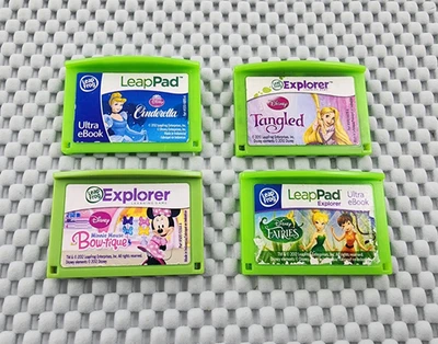 Leapfrog LeapPad Explorer 4 Games LOT Learning Cartridges Only Disney - Image 1 of 3