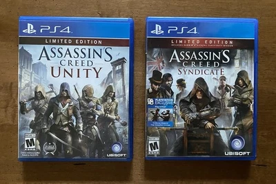 Assassin’s Creed Unity & Syndicate PS4 Game Lot, Used Very Good Conditon Complet - Image 1 of 4