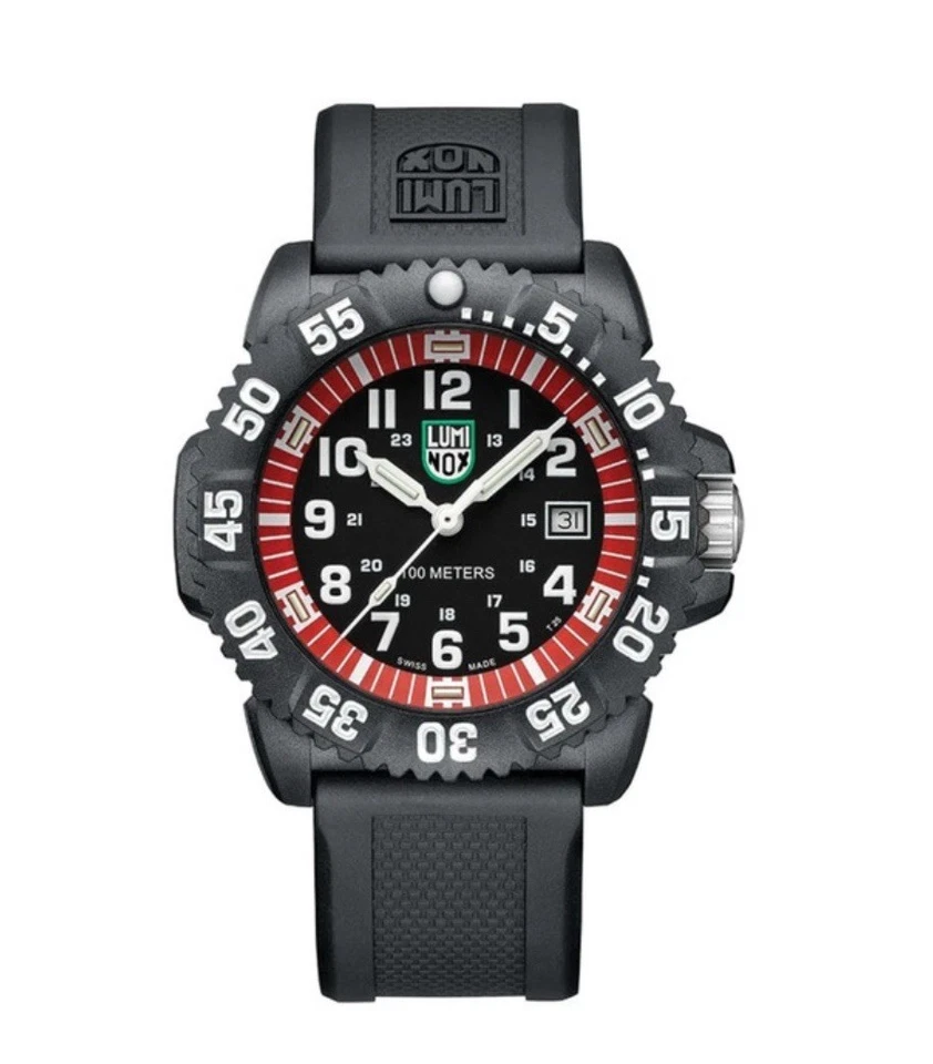 Luminox Sea Lion CARBONOX Men's Black Dial Silicone Strap Watch - X2.2051