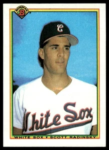 1990 Bowman Scott Radinsky Rookie Chicago White Sox #308 - Picture 1 of 2