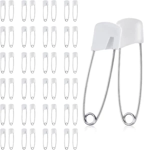 Giantree 50 Pcs Safety Pins, Safety Pins for Clothes, Baby Safety Pin, Diaper - Picture 1 of 12