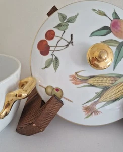 Royal Worcester Evesham Vale Gold Casserole Dish With Lidl - Picture 1 of 12