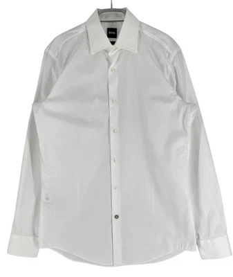 Hugo Boss H-Hank-Kent-C1-21 Slim Fit Casual Formale Taglia M - 39 15 1/2 - Immagine 1 di 4