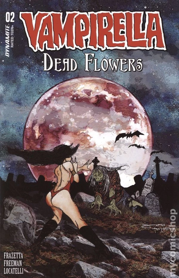 Vampirella Dead Flowers #2D Frazetta Variant FN+ 6.5 2023 Stock Image - Image 1 of 1