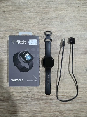 Fitbit Versa 3 Smartwatch + GPS, Black, Model No: FB511BKBK - image 1 of 4
