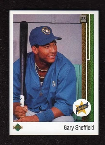 1989 Upper Deck #13... Gary Sheffield Upside Down SS... Variación de error - Imagen 1 de 3