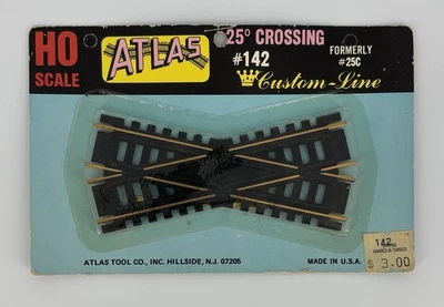 New Old Stock Atlas HO Scale #142 Custom-Line 25 Degree Crossing - Sealed NOS - Image 1 of 3