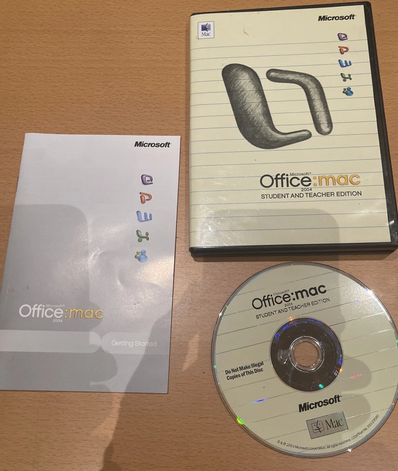 MICROSOFT OFFICE MAC 2004 HOME & STUDENT AND TEACHER EDITION WITH KEYS - Image 1 of 1