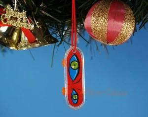 Decoration Christmas Ornament Tree Decor Skateboard Bullseye *K1035_J - Bild 1 von 1
