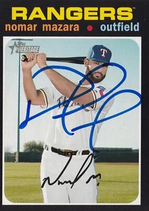 NOMAR MAZARA SIGNED AUTO'D 2020 TOPPS HERITAGE CARD #306 CHICAGO WHITE SOX - Picture 1 of 3