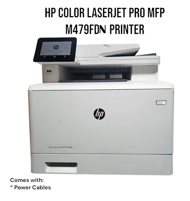 HP LaserJet Pro MFP M479fdn Printer | W1A79A | Duplex | Rebuilt - Works Great - Image 1 of 4