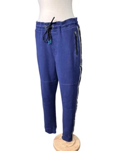 Aero 87 Blue Stripe Tech Fleece Jogger Men’s Sweatpants Sz M - Picture 1 of 11