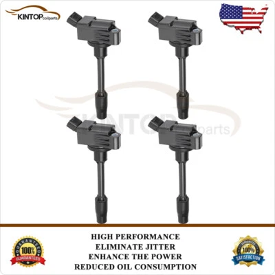 Paquete de 4 bobinas de encendido para Toyota Prius V 2016-2017 Prime 2017-2020 L4 1,8 L Foto 1 de 4