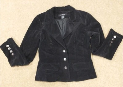 Blazer Chaqueta Forrada Pana Negra Calvin Klein Pequeño/P/CH Foto 1 de 4